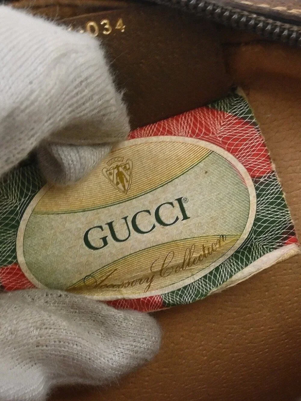 Gucci Beige Canvas GG Clutch Bag